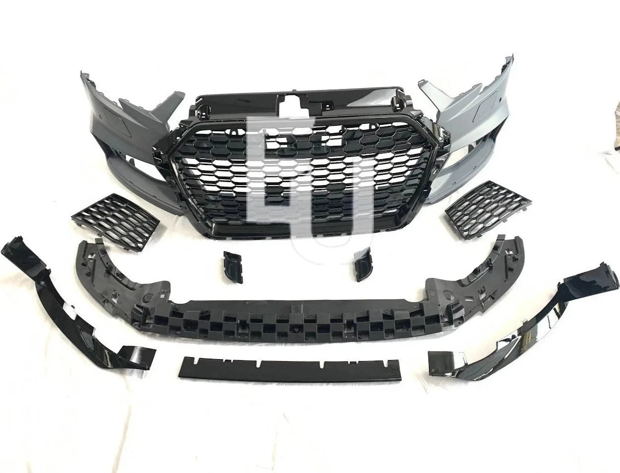 FRONT BUMPER RS3 STYLE CONVERSION FOR AUDI A3 HATCHBACK SPORTSBACK 8V 2016-2020
