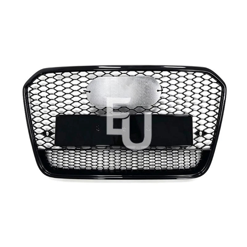 FOR AUDI A6 C7 4G RS6 STYLE GLOSS BLACK HONEYCOMB BUMPER GRILLE GRILL 2011-2015