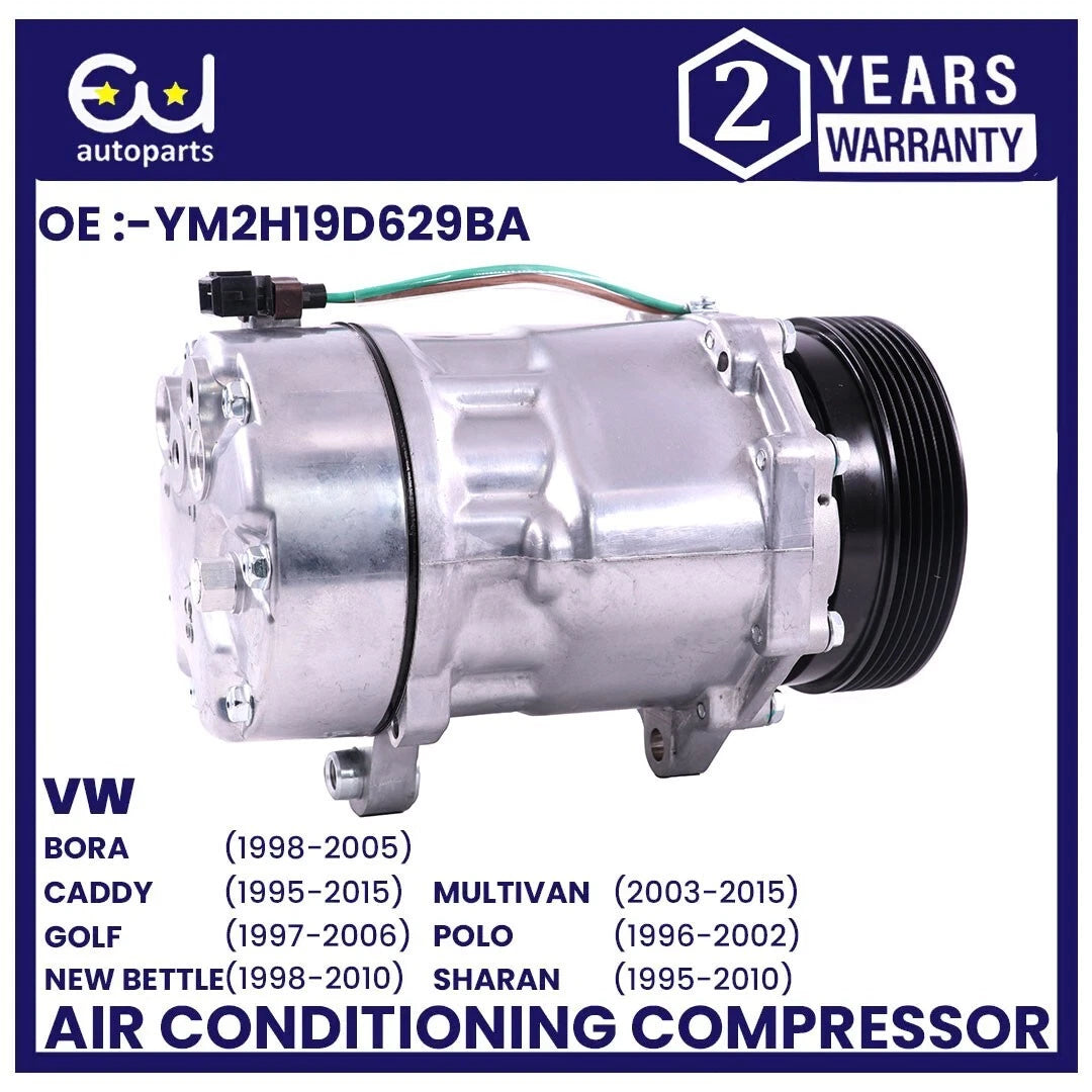 AIR CON AC COMPRESSOR PUMP FOR VW GOLF IV BORA 1J POLO 6V SHARAN TRANSPORTER