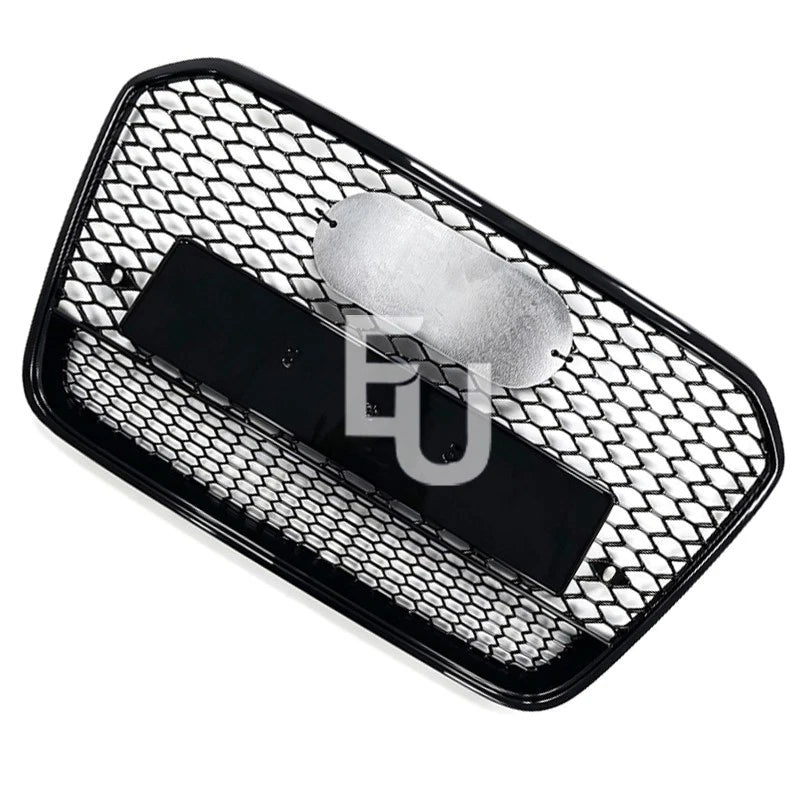 FOR AUDI A6 C7 4G RS6 STYLE GLOSS BLACK HONEYCOMB BUMPER GRILLE GRILL 2011-2015