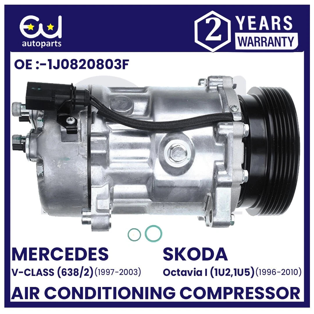 AIR CON AC COMPRESSOR PUMP FOR AUDI A3 SKODA OCTAVIA SEAT LEON 1J0820803B