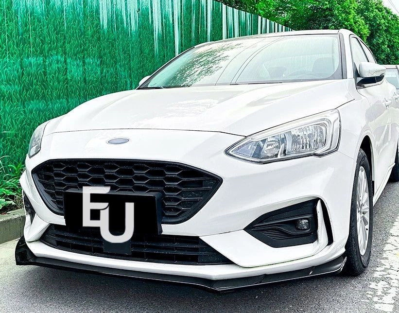 FOR FORD FOCUS ST MK4 FRONT SPLITTER SPOILER LIP GLOSS BLACK BODY KIT 2018-2022
