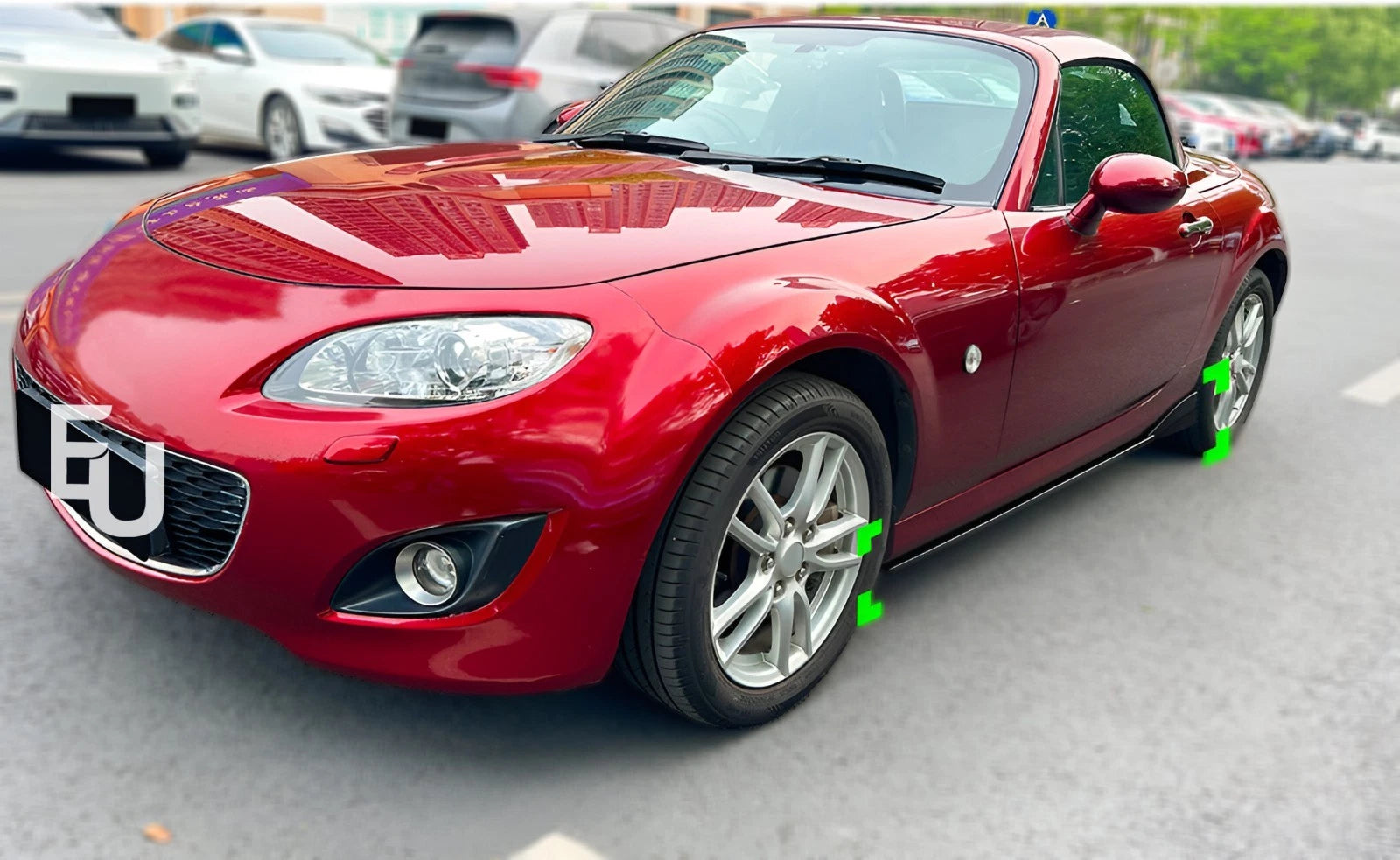 FOR MAZDA MX-5 MIATA NC SIDE SKIRTS EXTENSION BLADES LIP GLOSS BLACK 2005-2015