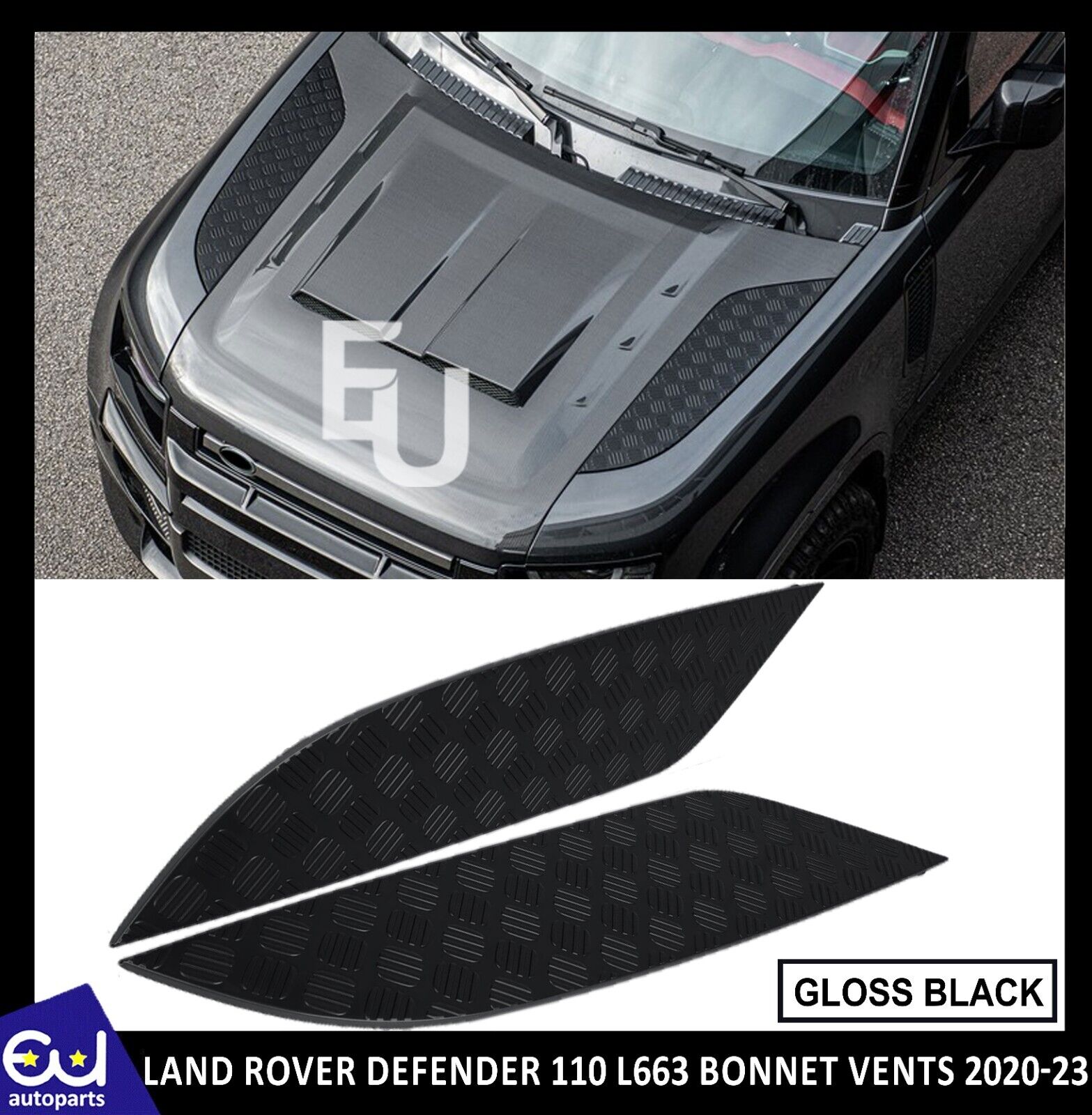 FOR LAND ROVER DEFENDER 110 L663 2020-23 PAIR BONNET VENTS