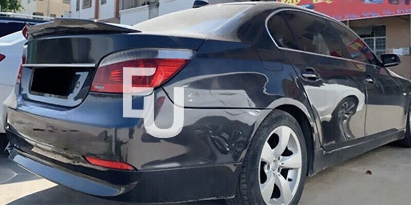 FOR BMW 5 SERIES E60 2003-2010 PSM STYLE REAR SPOILER TRUNK WING LIP GLOSS BLACK