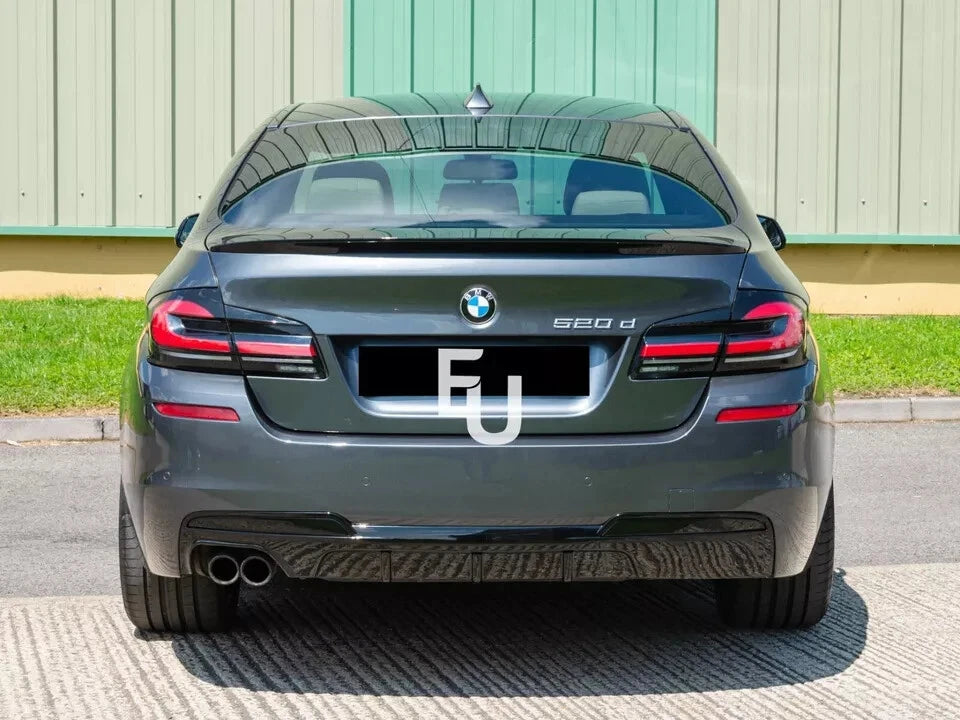 GLOSS BLACK  REAR BOOT LIP SPOILER FOR BMW F10 F11 5 SERIES M SPORT 11-17