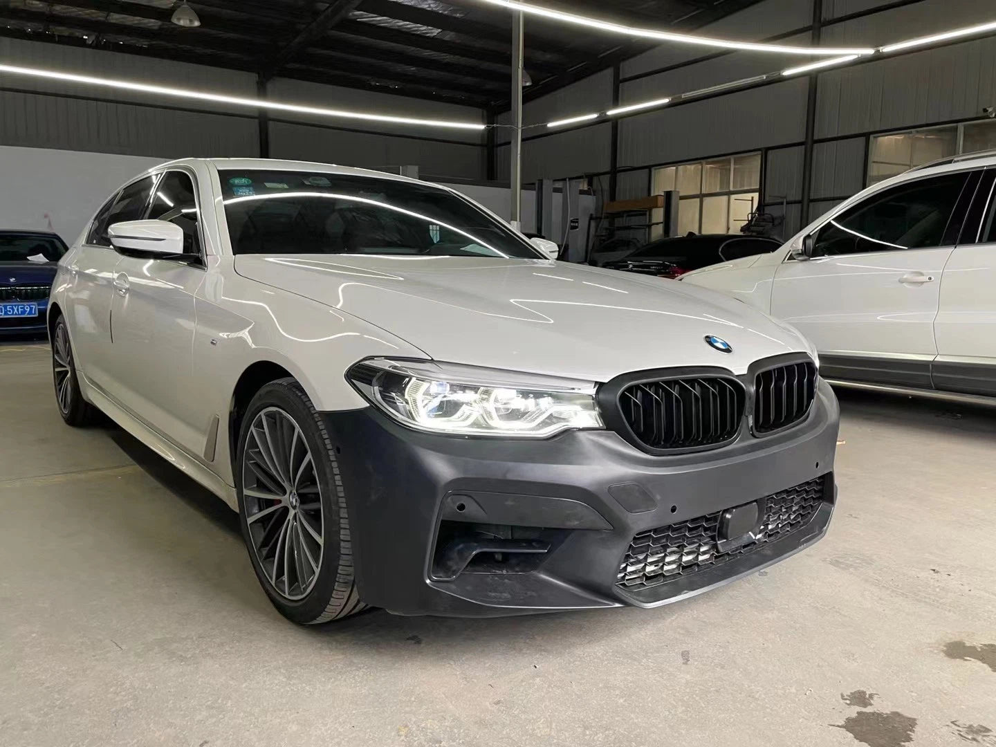 FOR BMW 5 SERIES G30 F90 M5 LCI CONVERSION BODY KIT FRONT REAR BUMPER DIFFUSER