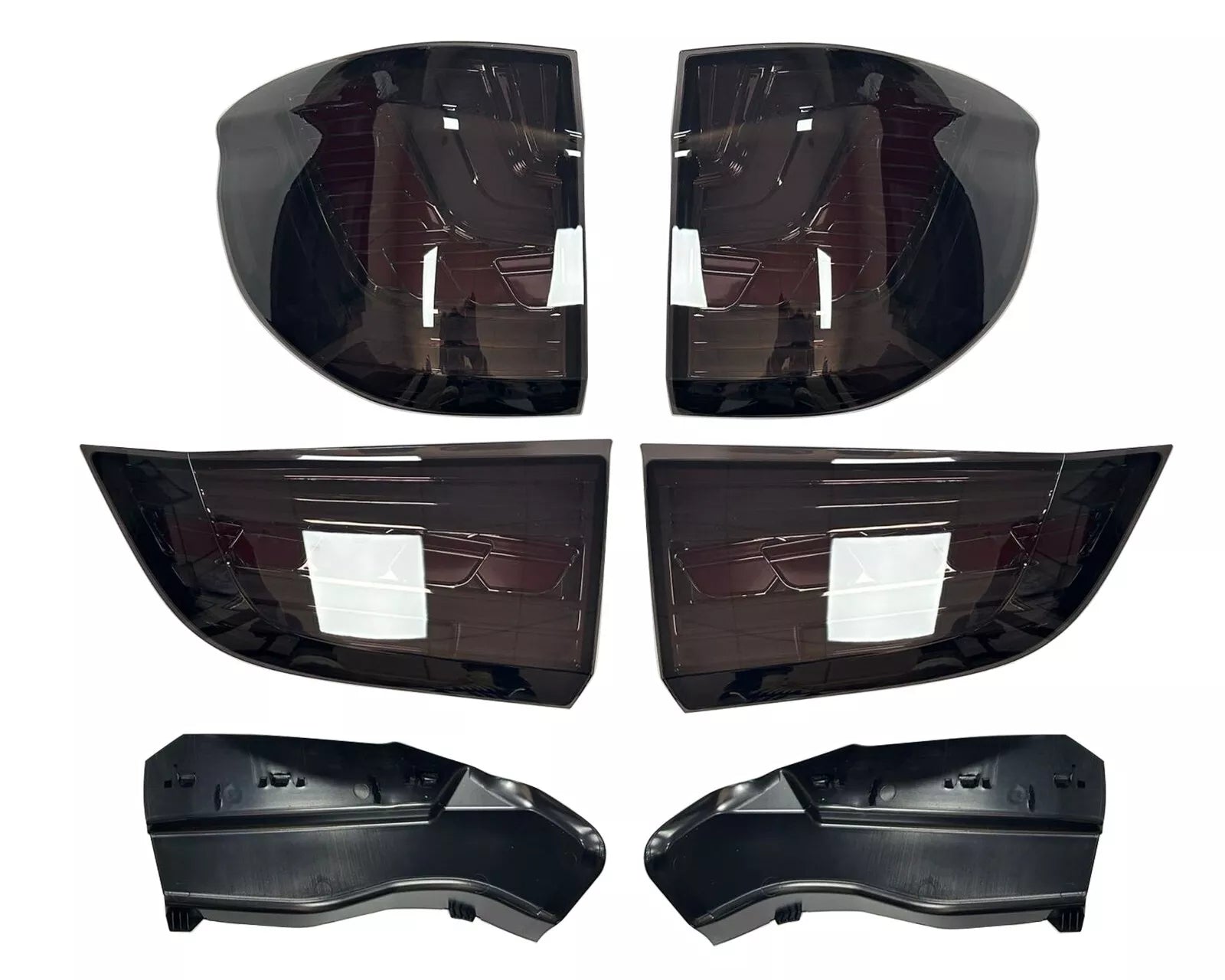 FOR BMW X5 F15 2013-2018 PAIR GTS LED BLACK SMOKED ANIMATION TAIL LIGHTS LAMP