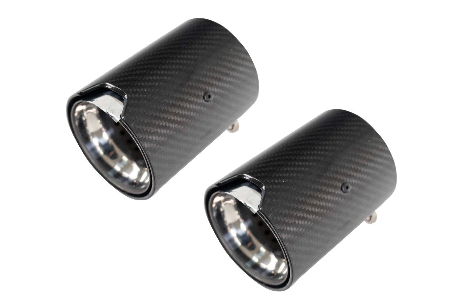 FOR BMW F10 F11 F20 F21 F22 F23 F30 F31 F32 F33 CHROME SINGLE CARBON EXHAUST TIP
