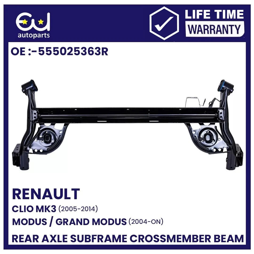 REAR AXLE SUBFRAME CROSSMEMBER BEAM FOR RENAULT CLIO MK3 05-14 MODUS 2004-ON