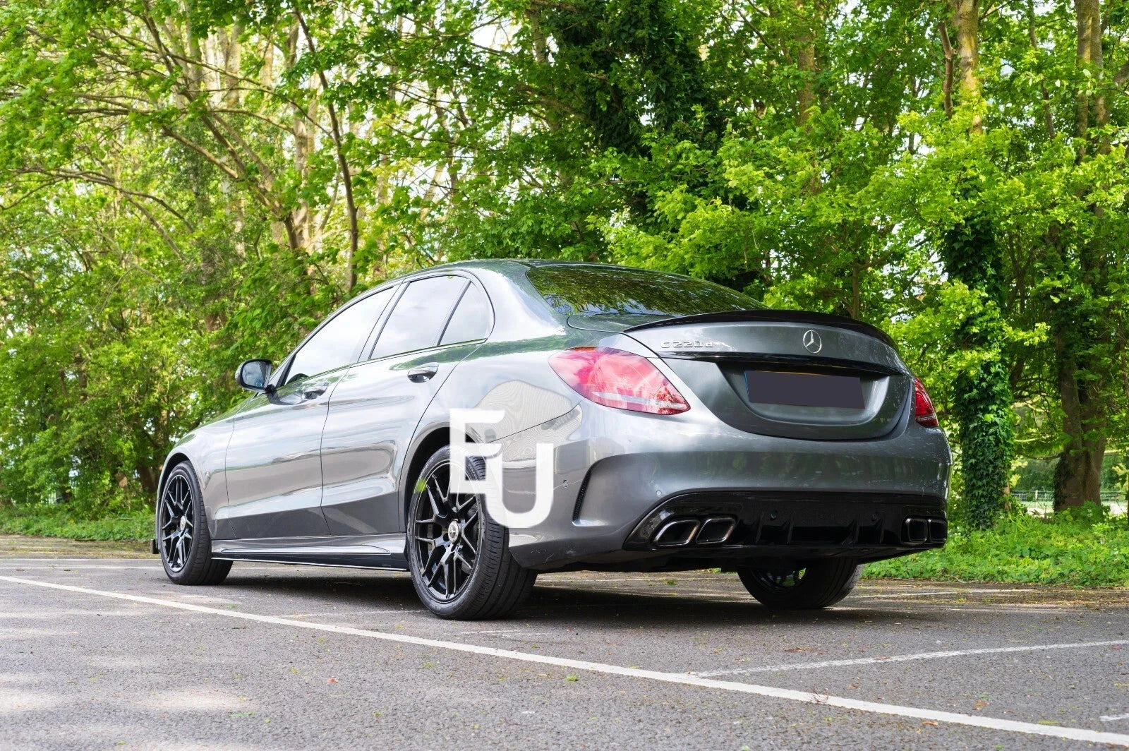 FOR MERCEDES C CLASS W205 C63 FRONT SPLITTER LIP DIFFUSER BODYKIT BODY KIT 2019+