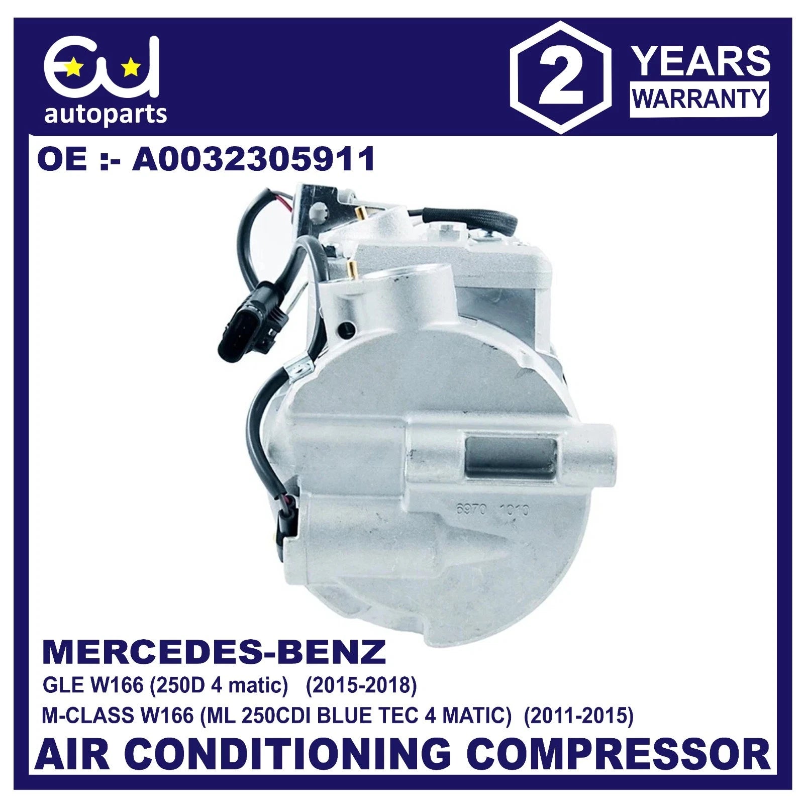 AIR CON A/C COMPRESSOR PUMP FOR MERCEDES GLE CLASS W166 250d CDI DCP17162