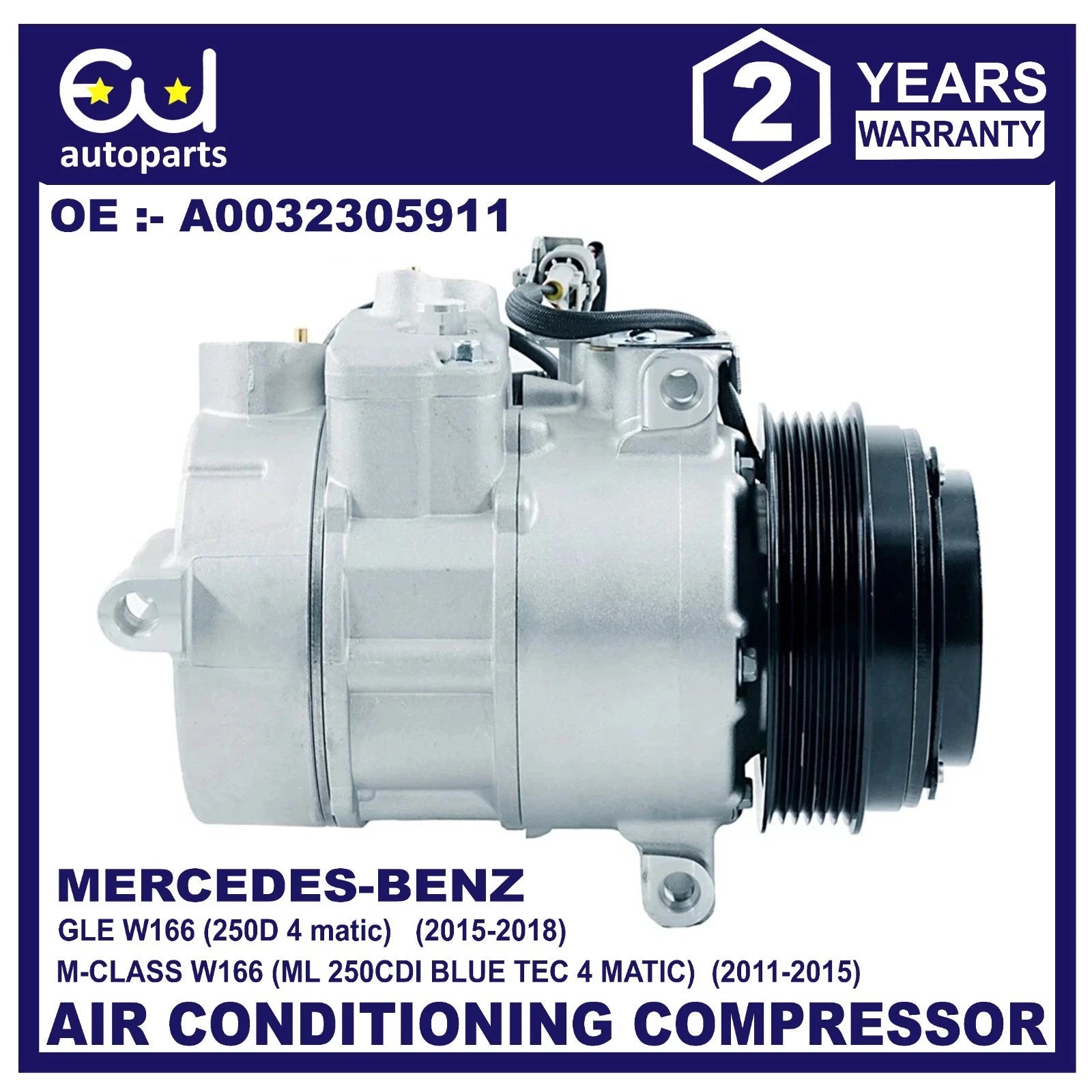 AIR CON A/C COMPRESSOR PUMP FOR MERCEDES GLE CLASS W166 250d CDI DCP17162