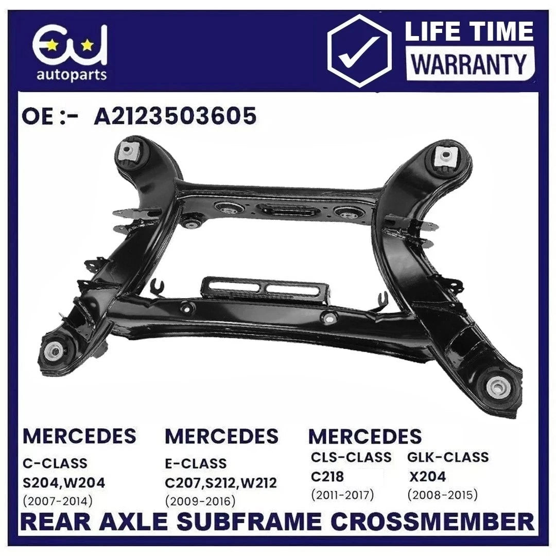 REAR AXLE SUBFRAME CROSSMEMBER FOR MERCEDES C-CLASS C204 S204 W204 2007-2014, E-CLASS C207 S212 W212 2009-2016