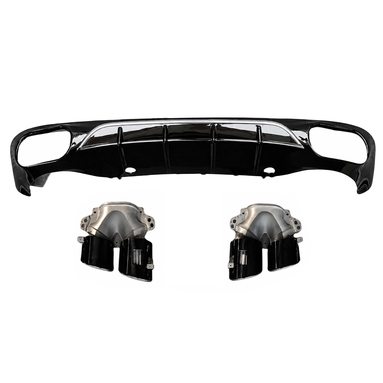 FOR MERCEDES E CLASS E53 LOOK W214 S214 SE STANDARD REAR DIFFUSER W/TIPS 2023+