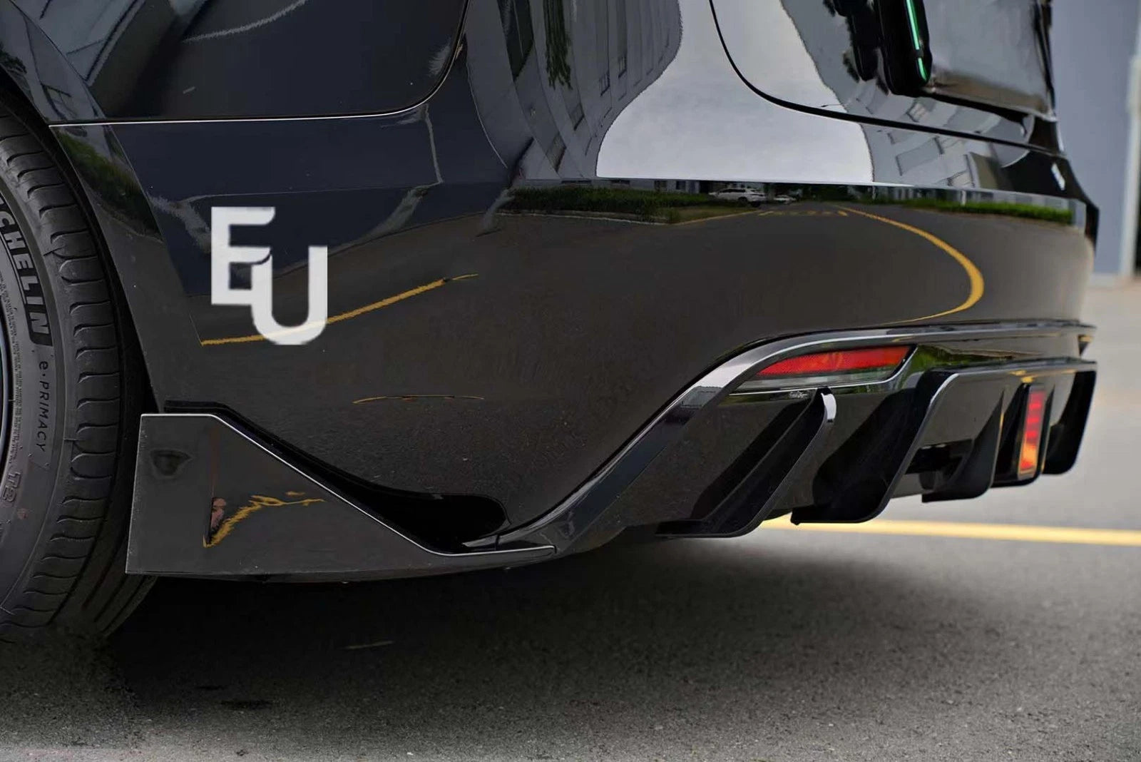 BRAGE DESIGN AERO BODY KIT FRONT SPLITTER REAR DIFFUSER FOR TESLA MODEL 3 2017+
