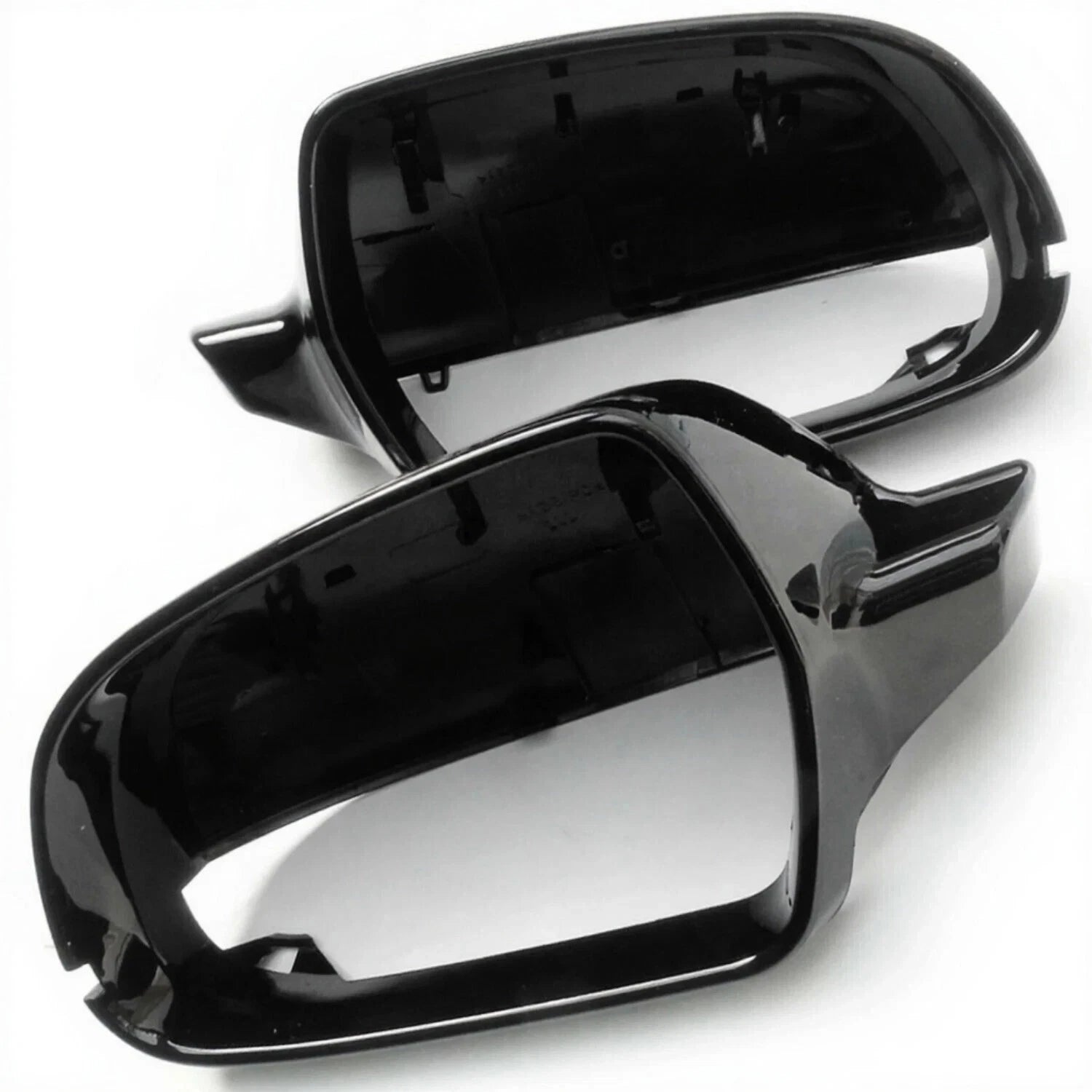 FOR AUDI A3 A4 A5 GLOSS BLACK EDITION SIDE DOOR WING MIRROR COVERS CAPS CASING