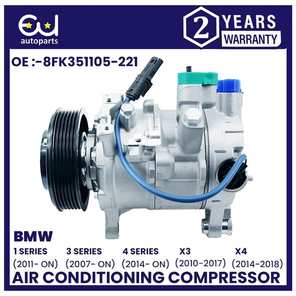 AIR CON AC COMPRESSOR PUMP FOR BMW 1 3 4 SERIES X3 X4 F20 F30 F32 F25 F26 E90