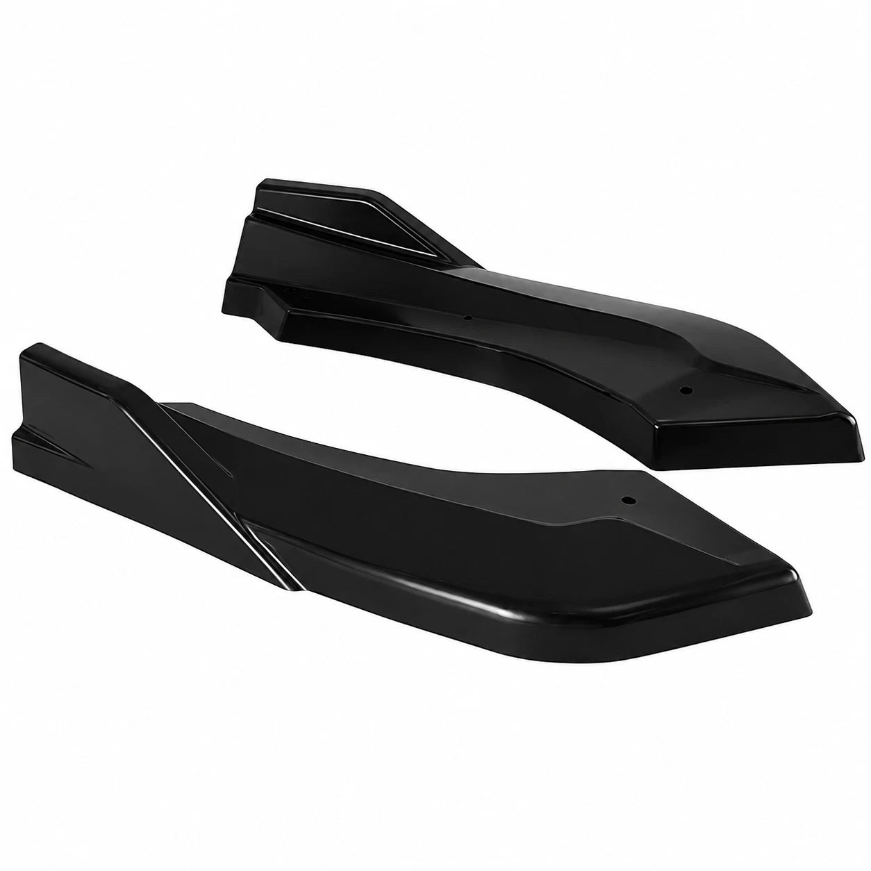 REAR SIDE SPLITTER BUMPER CORNER CANARDS BLACK FOR BMW 1 SERIES F20 F21 15-2019