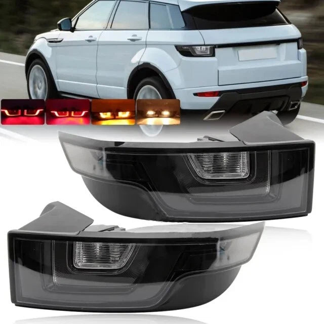 2 X LED SMOKED REAR TAIL LIGHT LAMPS FOR LAND RANGE ROVER EVOQUE L538 2011-2018