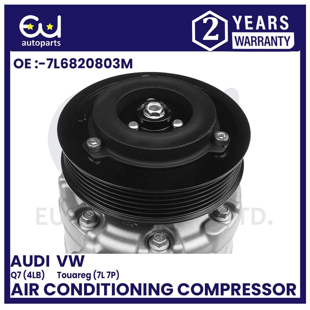 AIR CONDITIONING AC COMPRESSOR FOR VW TOUAREG 7L 7P AUDI Q7 4LB 3.0L 7L6820803F