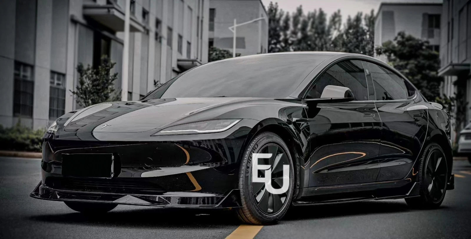 BRAGE DESIGN BODY KIT FRONT SPLITTER REAR DIFFUSER FOR TESLA MODEL 3 LCI 2024+