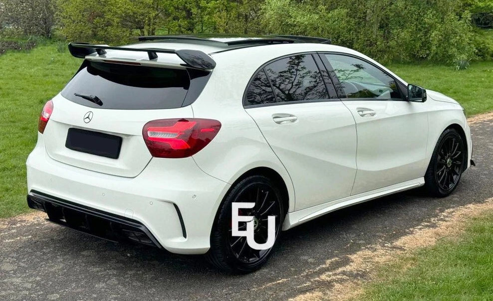 REAR ROOF SPOILER WING A45 AMG LOOK FOR MERCEDES W176 A CLASS 12-18 GLOSS BLACK