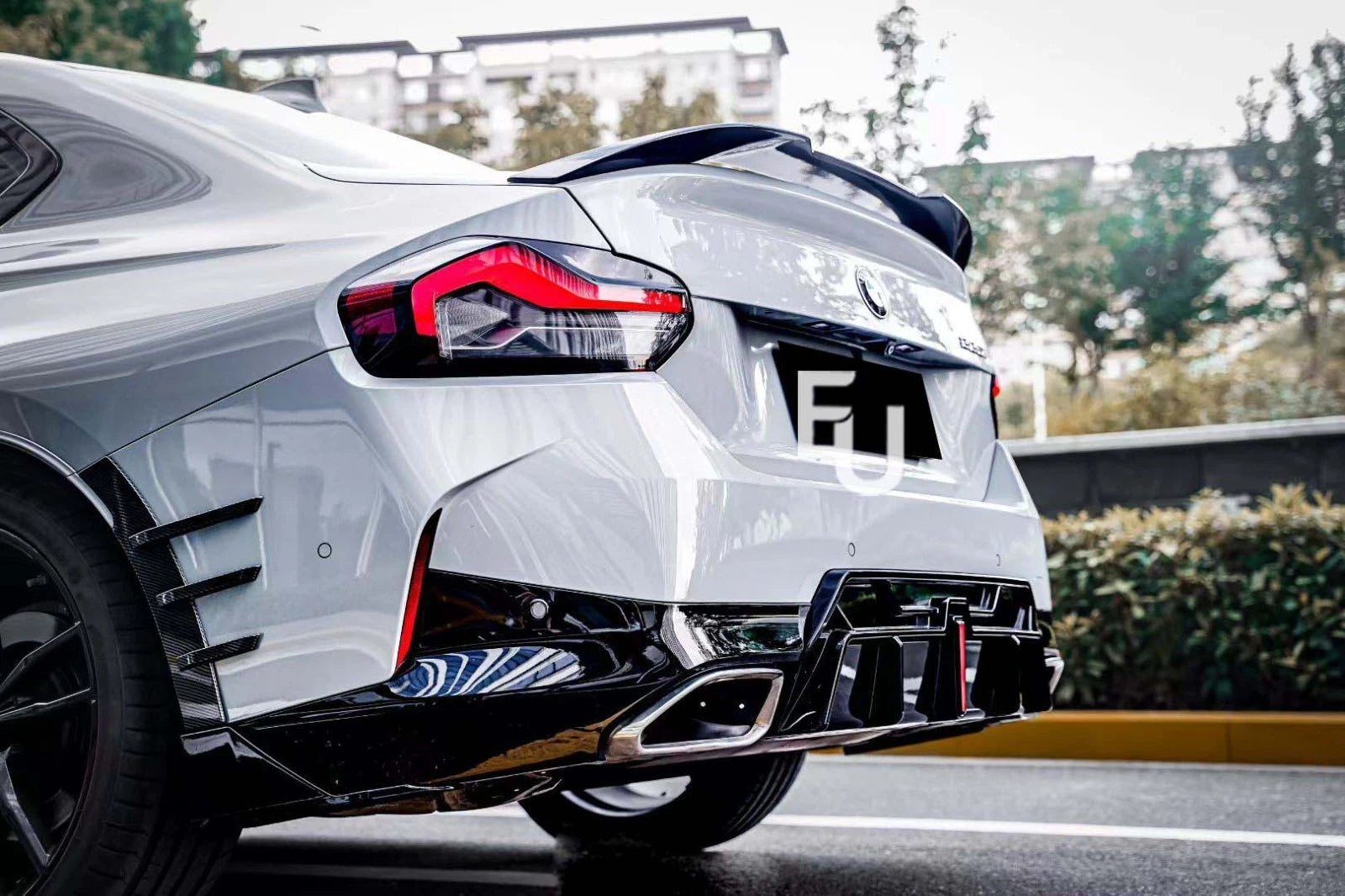 FOR BMW 2 SERIES G42 COUPE BODYKIT FRONT SPLITTER REAR SPOILER DIFFUSER BODY KIT