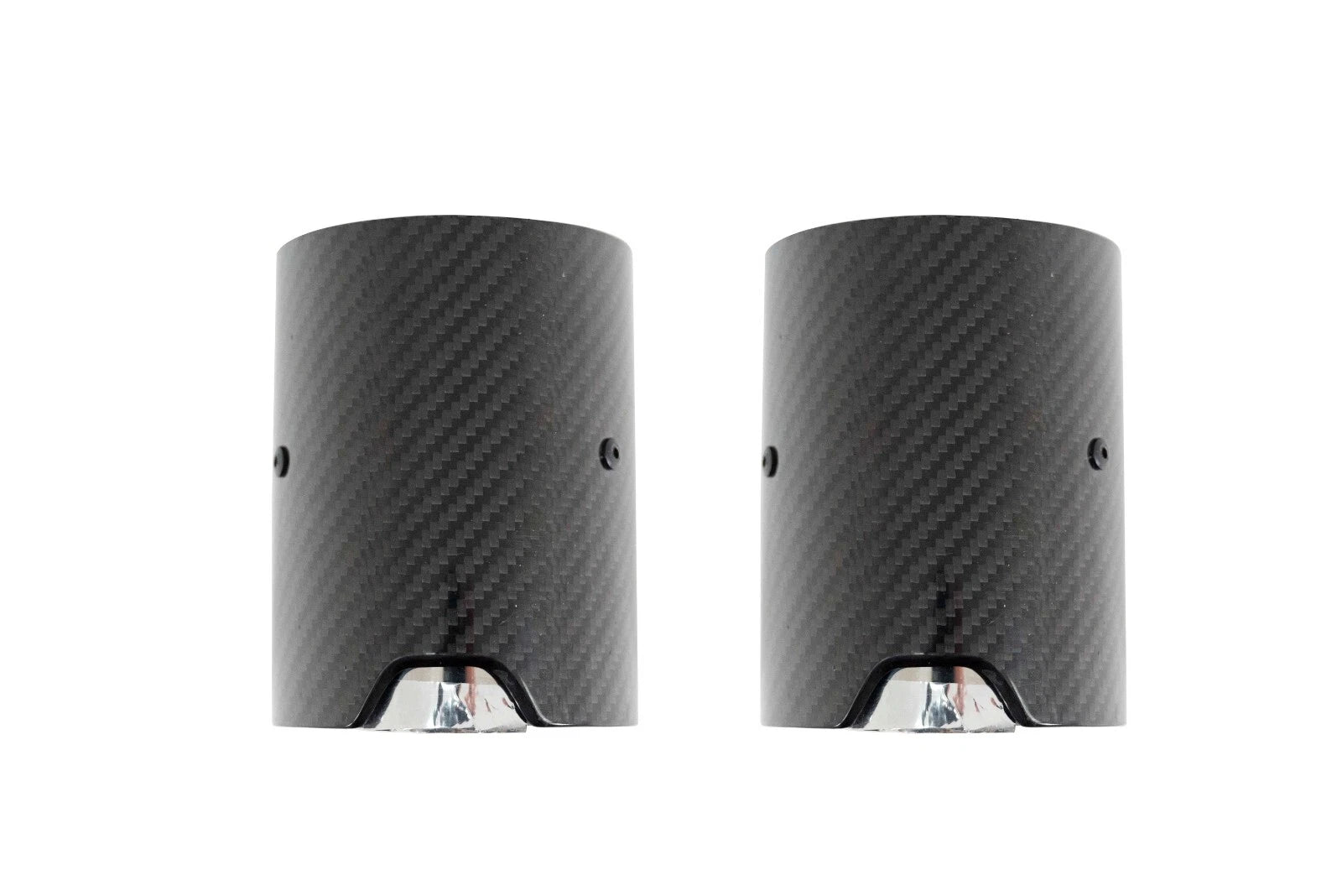 FOR BMW F10 F11 F20 F21 F22 F23 F30 F31 F32 F33 CHROME SINGLE CARBON EXHAUST TIP