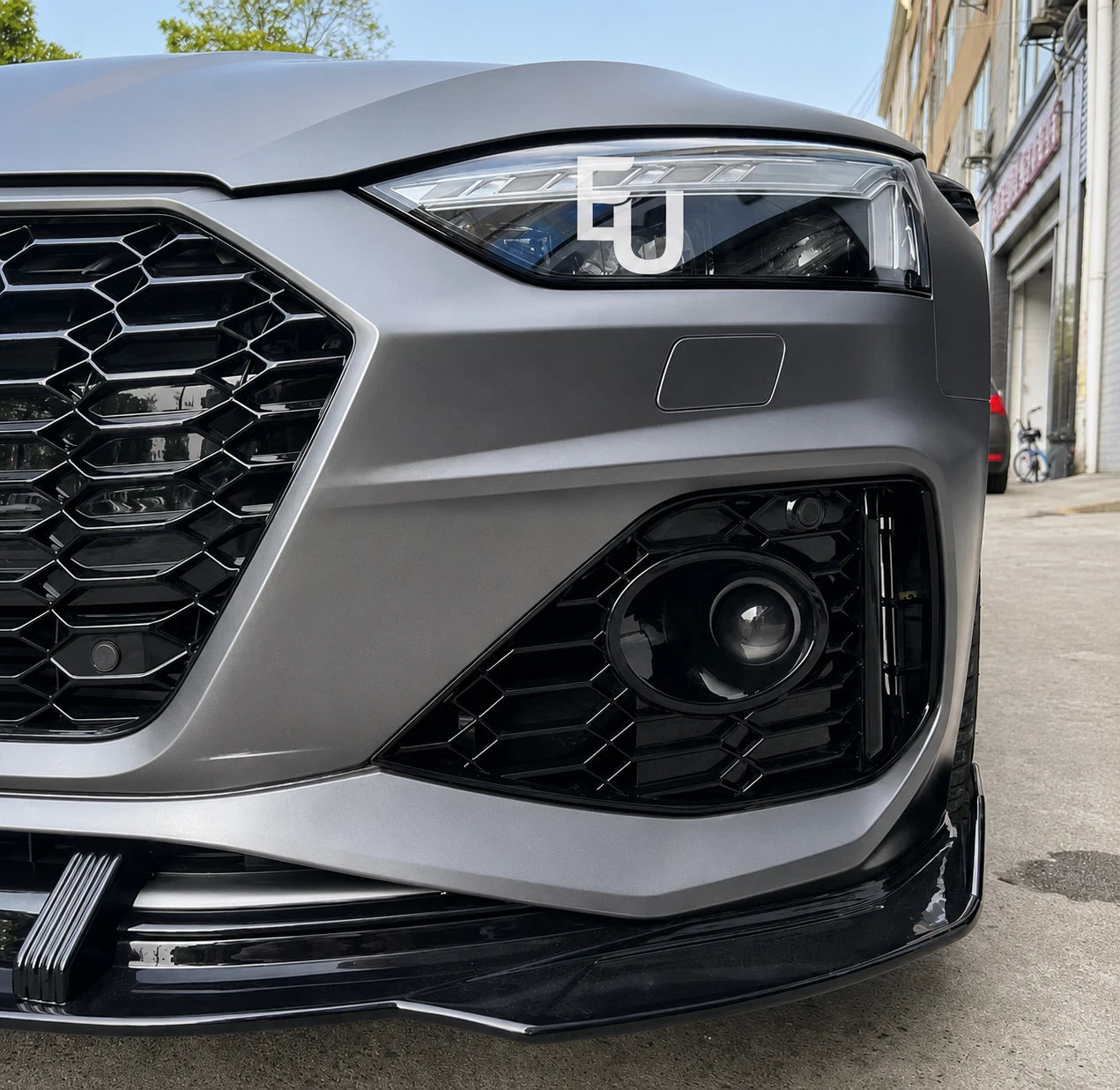 RS5 STYLE HONEYCOMB GRILLE FOR AUDI A5 S5 B9.5 COUPE CABRIO SPORTBACK 2020+