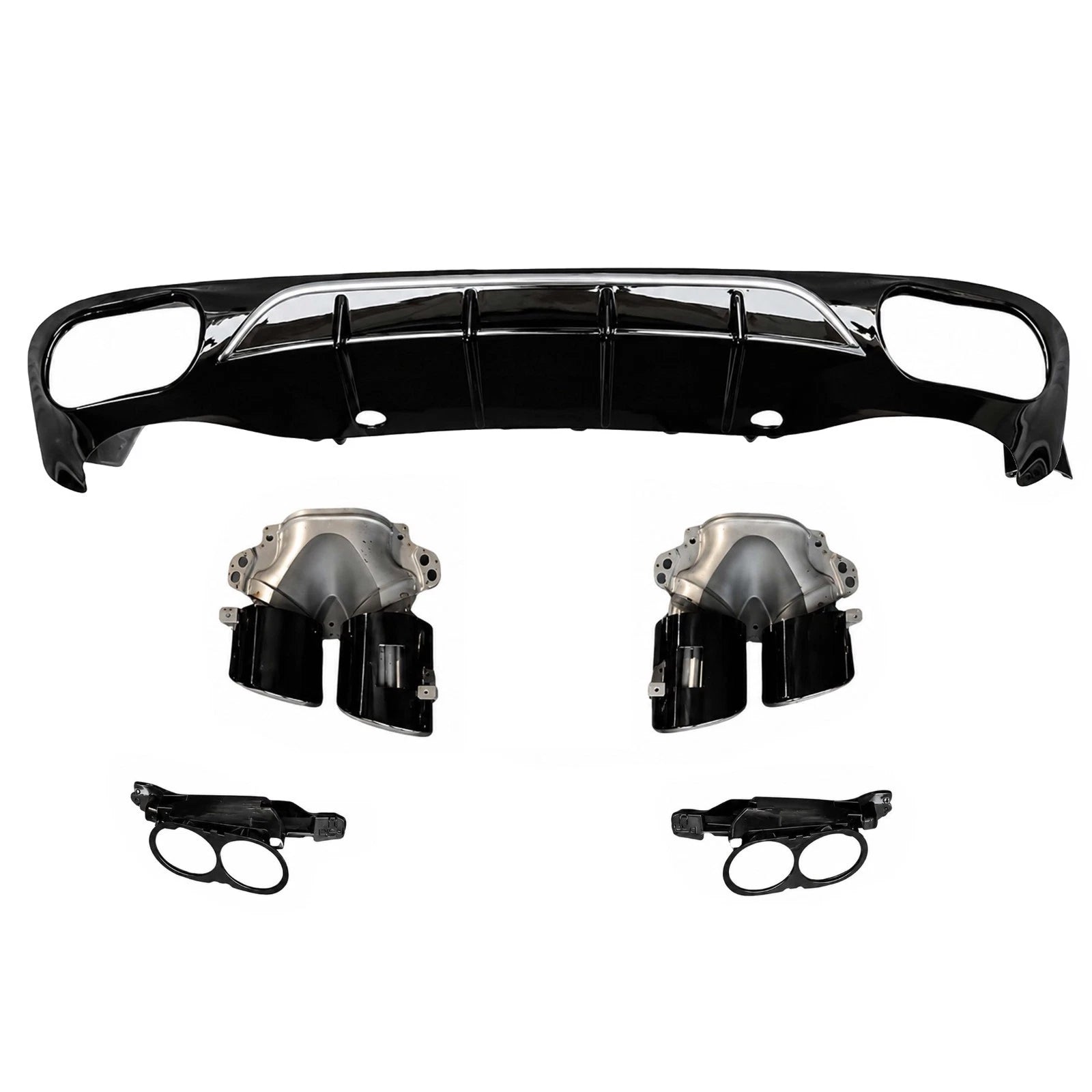 FOR MERCEDES E CLASS E53 LOOK W214 S214 SE STANDARD REAR DIFFUSER W/TIPS 2023+