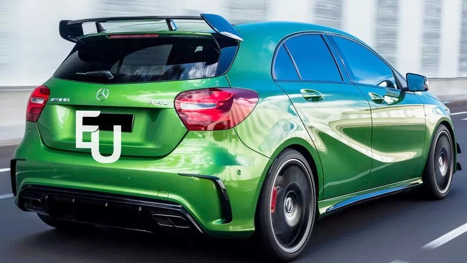 REAR ROOF SPOILER WING A45 AMG LOOK FOR MERCEDES W176 A CLASS 12-18 GLOSS BLACK