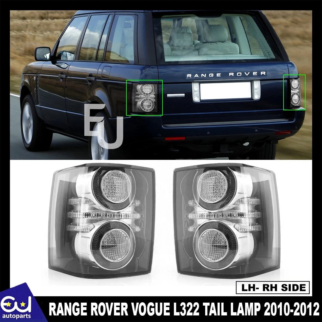 PAIR REAR LEFT RIGHT SMOKED LED TAIL LIGHT LAMP FOR RANGE ROVER VOGUE L322 10-12