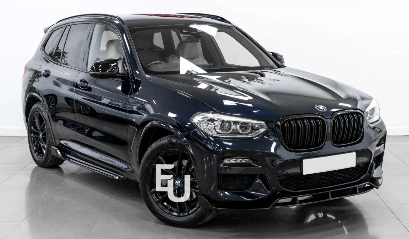 FOR BMW X3 G01 X4 G02 X3M X4M LOOK M SPORT FRONT BUMPER SPLITTER LIP GLOSS BLACK