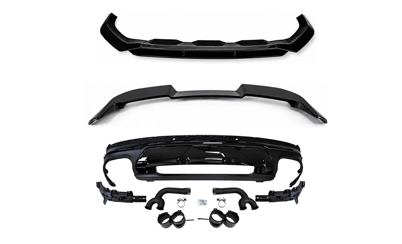 SQ7 CONVERSION BODYKIT FRONT SPLITTER REAR DIFFUSER LCI FOR AUDI Q7 S-LINE 2020+