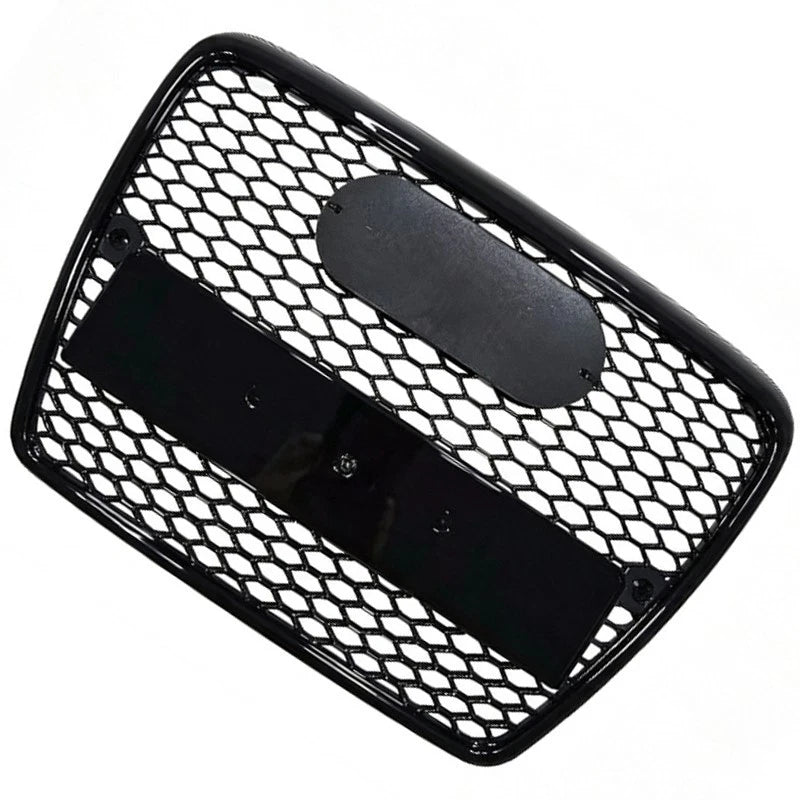 FRONT HONEYCOMB GRILL RS6 STYLE GRILLE GLOSS BLACK FOR AUDI A6 2004-2011