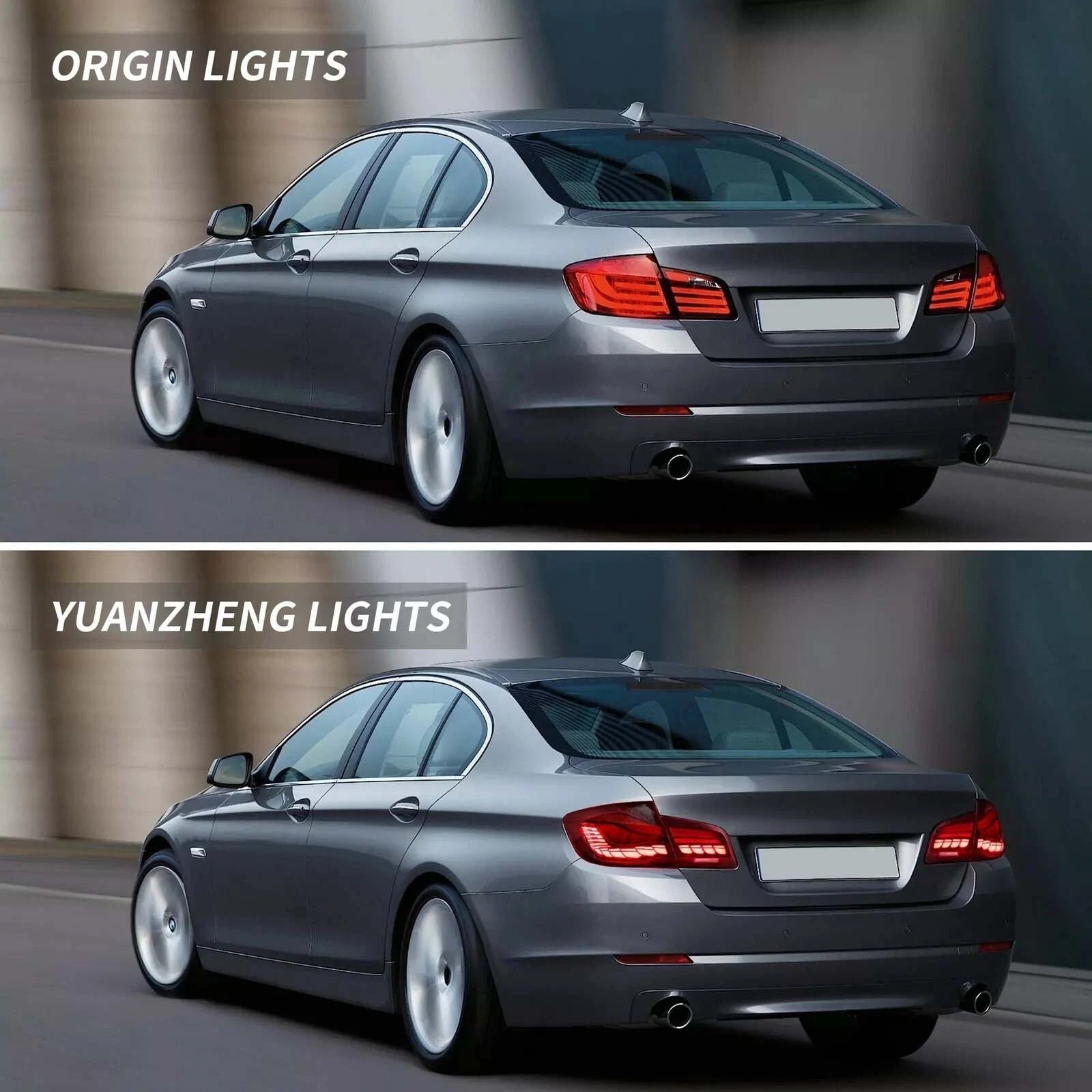 LED GTS TAIL LIGHTS FOR 5 SERIES BMW F10 F18 2011-2017 M5 W/ANIMATION REAR LAMPS