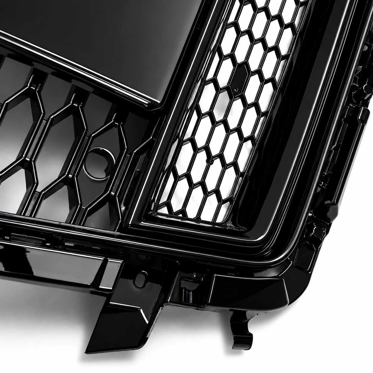 FOR AUDI A1 S1 8X FACELIFT 2015–2018 FRONT GRILLE RS1 STYLE GLOSS BLACK ABS