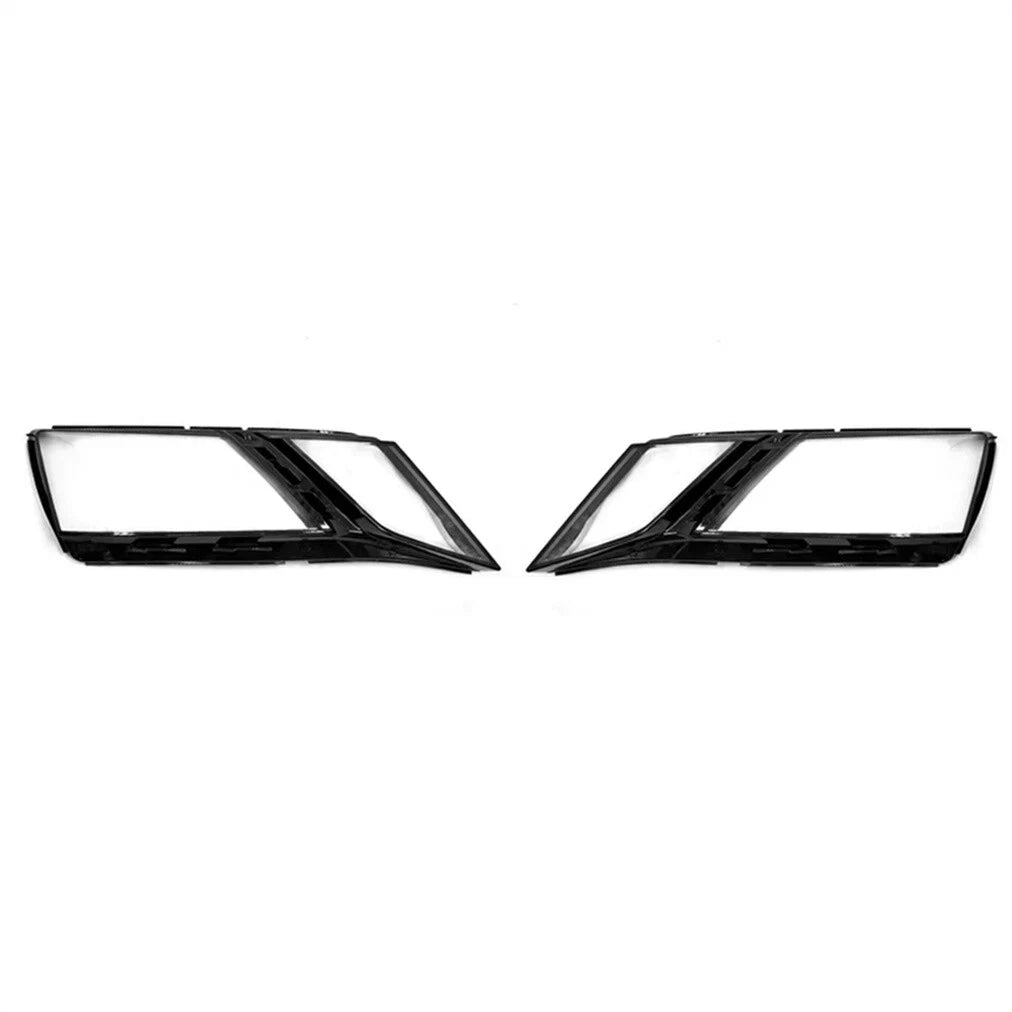 FOR SKODA OCTAVIA MK3 PAIR LEFT RIGHT CLEAR HEADLIGHT LENS SHELL LAMPSHADE 18-20
