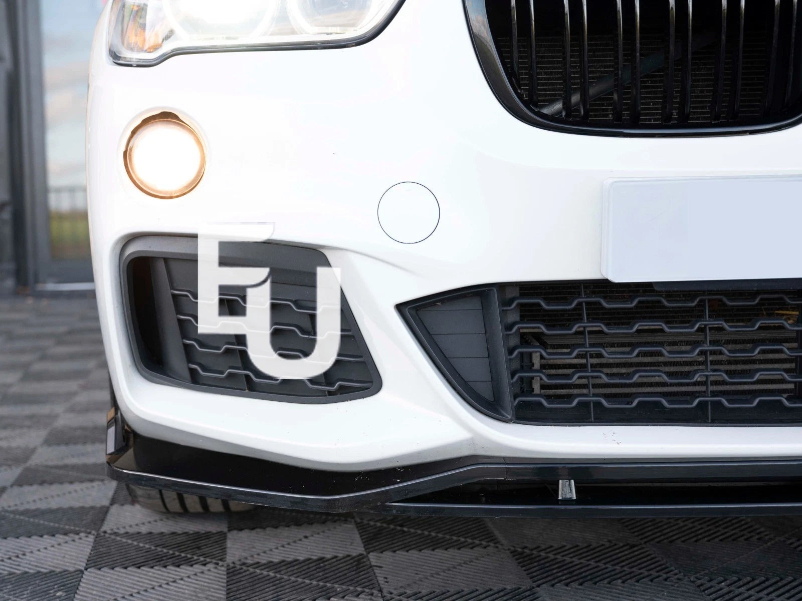 FOR BMW X1 F48 M SPORT FRONT BUMPER SPLITTER LIP DIFFUSER GLOSS PRE LCI 2015-18