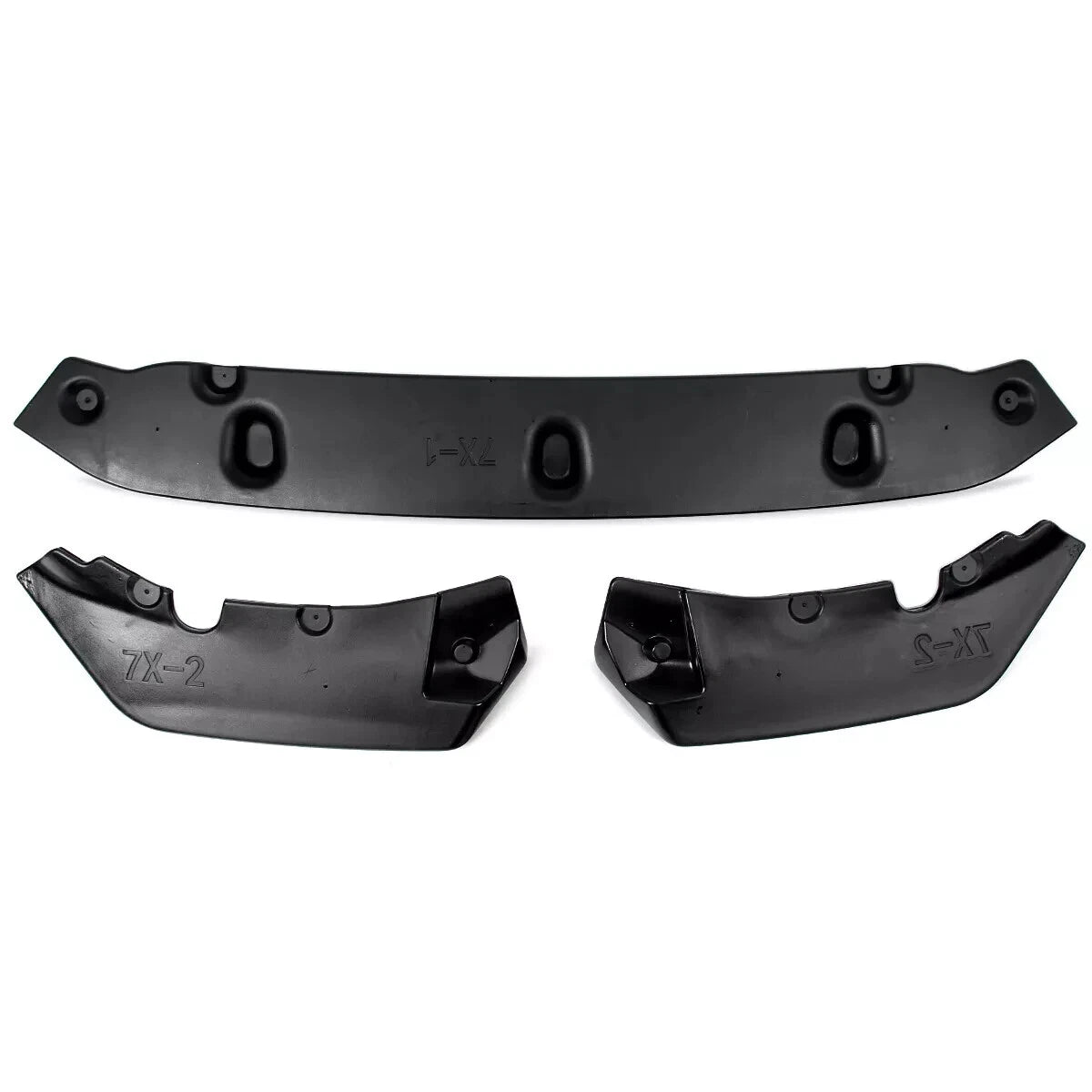 FOR BMW X7 SERIES G07 M SPORT GLOSS BLACK FRONT LIP SPOILER SPLITTER 2019-2022