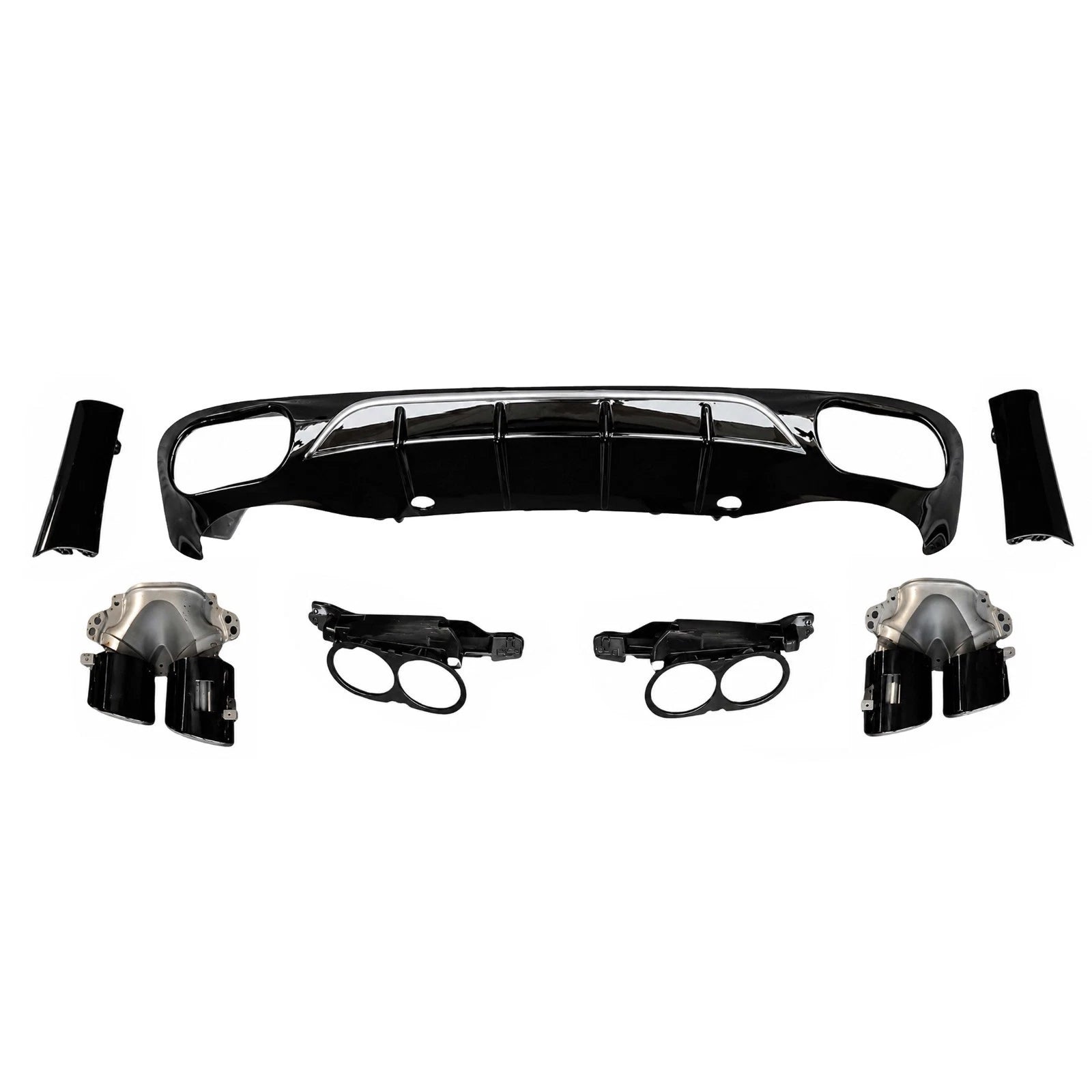 FOR MERCEDES E CLASS E53 LOOK W214 S214 SE STANDARD REAR DIFFUSER W/TIPS 2023+