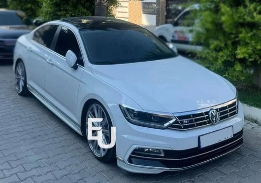 FOR VW PASSAT B8 16-18 L+R PAIR FRONT CLEAR HEADLIGHT COVER LENS SHELL LAMPSHADE