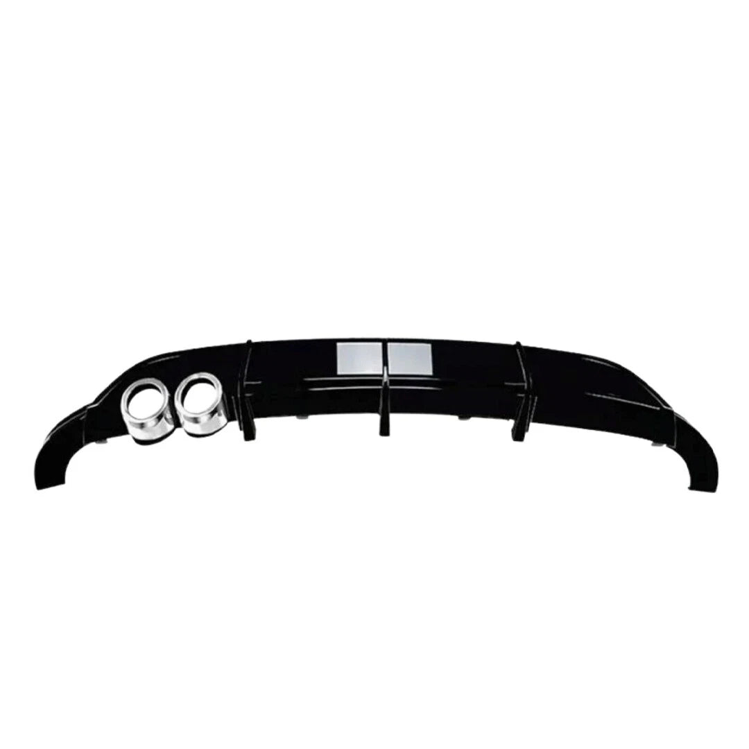 FOR VW POLO MK5 6R GTI STYLE REAR VALANCE DIFFUSER BODY KIT GLOSS BLACK 2009-14