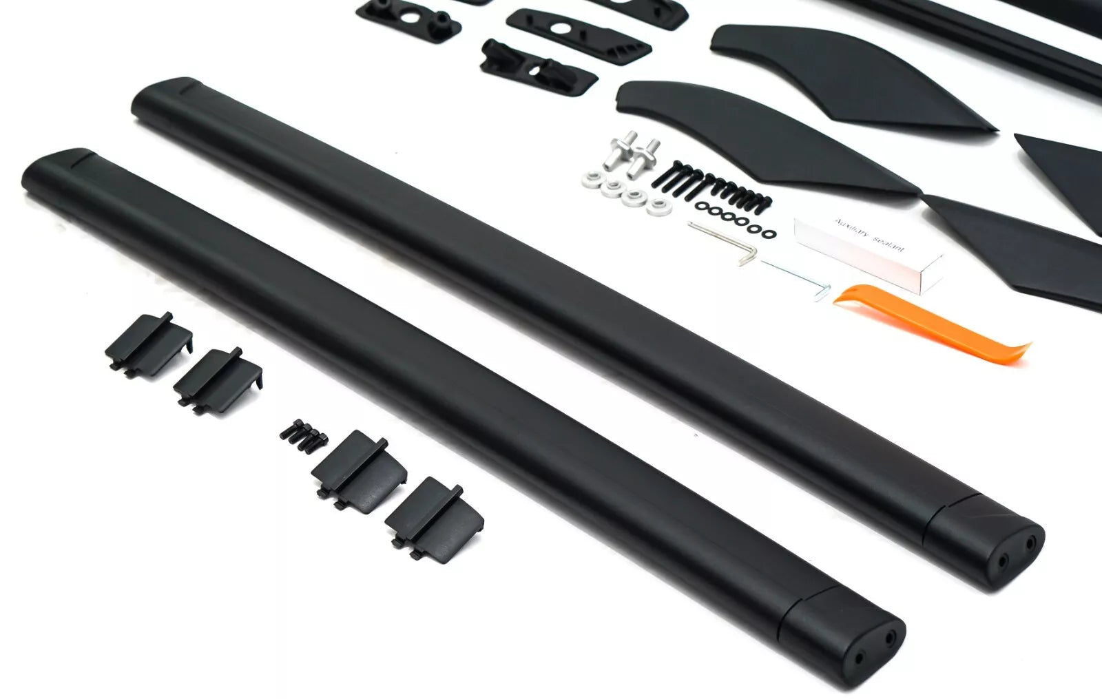 FOR LAND ROVER FREELANDER 2 L359 ROOF RAILS CROSS BAR RACK BLACK 4 PCS 2006-2014
