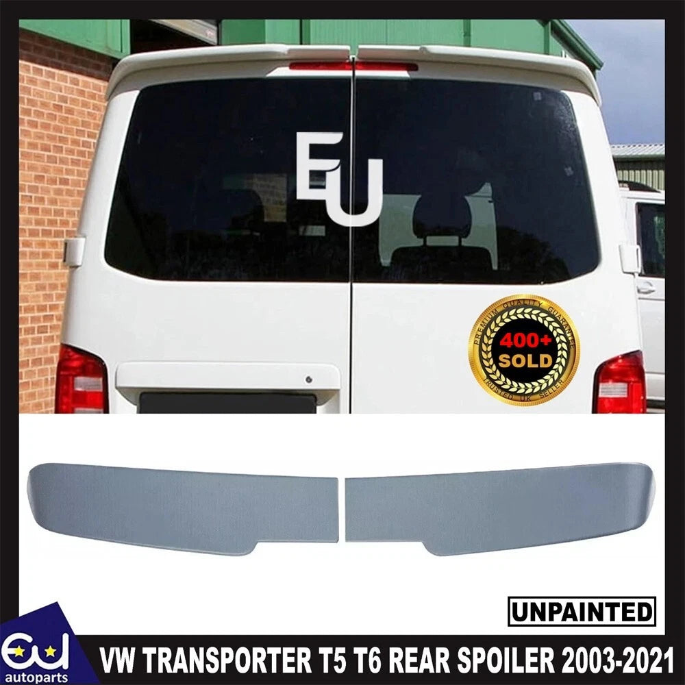 REAR ROOF BOOT SPOILER BARN DOOR FOR VW TRANSPORTER T5 T6 2003-2021 UNPAINTED
