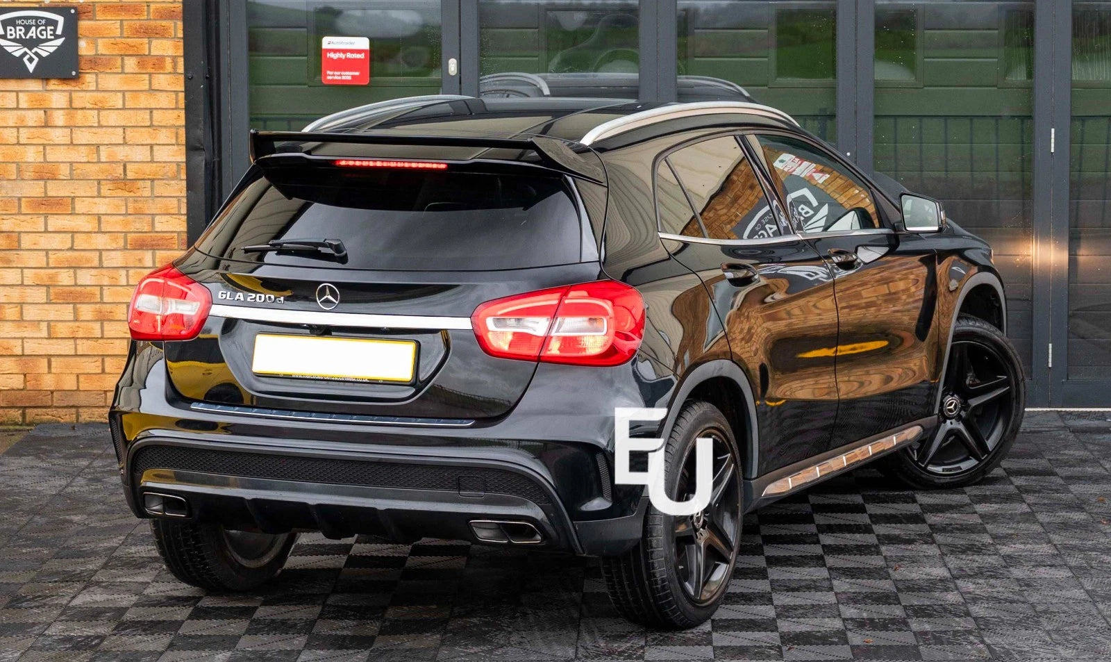 FOR MERCEDES GLA CLASS X156 AMG GLA45 ED1 LOOK REAR DIFFUSER TAILPIPES 2013-2018