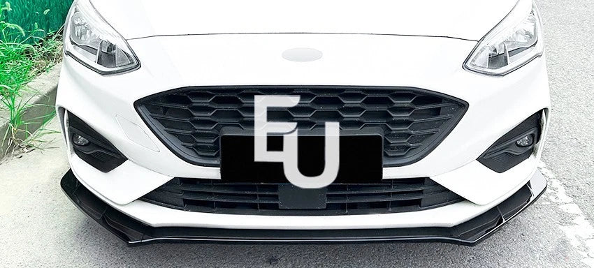 FOR FORD FOCUS ST MK4 FRONT SPLITTER SPOILER LIP GLOSS BLACK BODY KIT 2018-2022