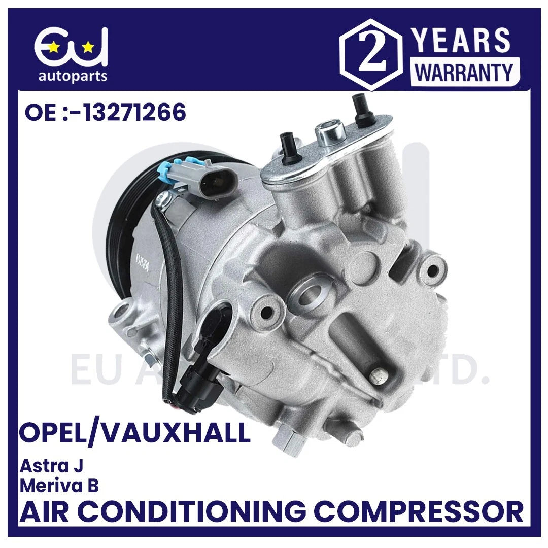 AIR CON A/C COMPRESSOR FOR VAUXHALL OPEL ASTRA J MK6 P10 MERIVA B MK2 1.3 1.7L