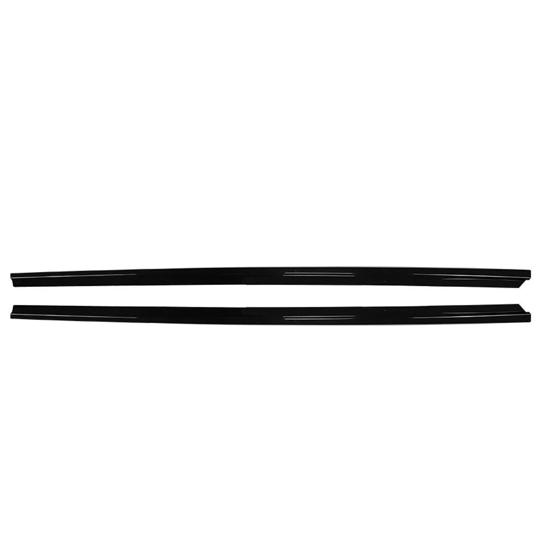 FOR VW POLO MK5 2009-2017 SE STANDARD SIDE SKIRT EXTENSION BLADES GLOSS BLACK
